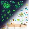 Luminous Undersea World Planet Astronaut Rocket Wall Stickers for Kids Room Bedroom Decoration Fluorescent Decals Glow in the Dark Sticker miniinthebox