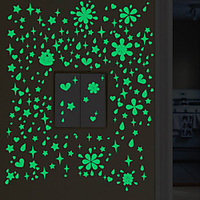 Luminous Wall Stickers Living Room Kids Room Kindergarten Removable Pre-pasted PVC Home Decoration Wall Decal 1pc miniinthebox