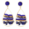 lureme Boho Teardrop Earrings Round Dangle Earrings Gold Hoop Earrings Bohemian Jewelry for Women Girls miniinthebox
