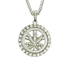 LUREME White Diamond Pendant Necklace Floral Floral / Botanicals European Rock Boho Diamond Alloy Silver 76 cm Necklace Jewelry 1pc For Street Birthday Party Festival miniinthebox