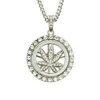 LUREME White Diamond Pendant Necklace Floral Floral / Botanicals European Rock Boho Diamond Alloy Silver 76 cm Necklace Jewelry 1pc For Street Birthday Party Festival miniinthebox