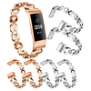 Luxurious Bling Watch Band Strap for Fitbit Charge 4 / Fitbit Charge 3 Stainless Steel Replacement Crystal Adjustable Metal Watch Band for Fitbit Charge 4 / Fitbit Charge 3
