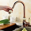 Luxurious Kitchen faucet - Single Handle One Hole Pull-out / ­Pull-down / Tall / ­High Arc Contemporary Kitchen Taps / Brass