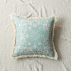 Luxury Abstract Irregular Geometric Blue Printing Tassel Sofa Cushion Cover Outdoor Cushion Patio Throw Pillow Covers for Garden Farmhouse Bench Couch miniinthebox