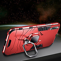 Luxury Armor Ring Stand Phone Case For Samsung Galaxy A70 A50 Shockproof Phone Case Cover A90 A40 A30 A20 A10 A9 2018 A7 2018 A8 2018 A8 Plus 2018 Soft Silicone Car Holder Case miniinthebox