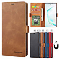 Luxury Case For Samsung Galaxy Note 10 Plus Galaxy Note 10 Galaxy Note 9 Phone Case Leather Flip Wallet Magnetic Cover With Card