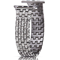 Luxury full Diamond metal Bracelet strap For Apple Watch series 1/2/3 38/40mm fashion band for iwatch 4 5 bands 42/44mm