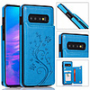Luxury Leather Phone Case For Samsung Galaxy S10 Plus S10e S10 S9 Plus S9 S8 Plus S8 S7 Edge S7 Wallet Card Holder Embossed Flower Phone Bag For Galaxy Note 10 Plus Note 10 Note 9 Note 8 Cover
