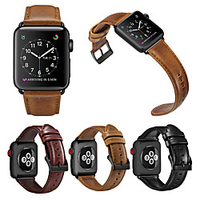 Luxury Leather Watch Band For Apple Watch Series 6 SE 5 4 3 2 1 Replaceable Bracelet Wrist Strap Wristband miniinthebox