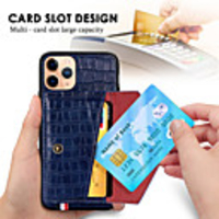 Luxury Magnetic Card Holder Case for iPhone 11 Pro Max SE 2020 XR XS Max X Flip Leather Wallet Back Case for iphone 8 Plus 7 Plus 6 Plus Phone Cover