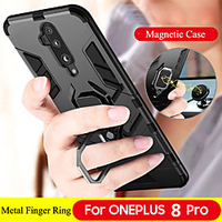 Luxury Magnetic Ring Stand Armor Phone Case For OnePlus 8 Pro OnePlus 7T Pro One Plus 7 Pro OnePlus 6T One Plus 6 Shockproof Hard PC Back Cover Soft TPU Bumper Protect miniinthebox