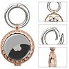 Luxury Metal Protective Case for Airtag Portable Rhinestone Skin Cover with Keychain Anti-Lost Anti-Scratch Lightweight Case Compatible with AirTag Loop miniinthebox