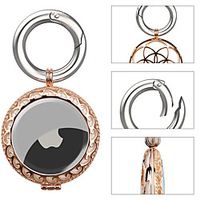 Luxury Metal Protective Case for Airtag Portable Rhinestone Skin Cover with Keychain Anti-Lost Anti-Scratch Lightweight Case Compatible with AirTag Loop miniinthebox