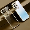 Luxury Plating Clear Phone Case For Samsung Galaxy S22 S21 Ultra Plus Shockproof Back Cover miniinthebox