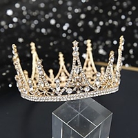 Luxury Princess Alloy Tiaras with Crystals / Rhinestones 1 Piece Wedding / Special Occasion Headpiece miniinthebox