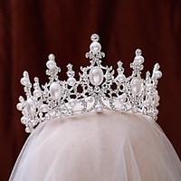 Luxury Princess Alloy Tiaras with Rhinestone 1 Piece Wedding / Party / Evening Headpiece miniinthebox
