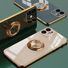 Luxury Ring Case For iPhone 13 12 11 Pro Max XS XR X 7 8 Plus SE 2020 Mini Plating Silicone TPU Soft Cover With Ring Holder Stand miniinthebox