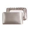 Luxury Satin Pillowcase for Hair Standard Satin Pillowcase with Elastic Band,  Pillowcase Set of 2 miniinthebox