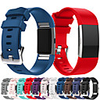 Luxury Sports Silicone Watch Band Strap Replacement Bracelet For Fitbit Charge 2 Small Large