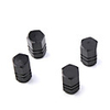 Luxury Tire Valves Caps/Stems - Black(4 Pieces Per Pack)