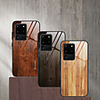Luxury Wood Grain Phone Case For Samsung Galaxy S20 Ultra S20 Plus S10 Plus S10e Note 10 Pro S9 Plus Soft TPU Edge Slim Tempered Glass Cover Case