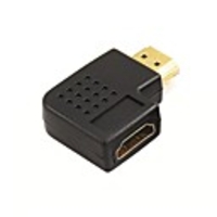 LWM™ HDMI Port Saver Adapter Male to Female Coupler 90 Degree Right Angle Vertical Flat