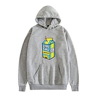 lyrical lemonade pullover hoodie long sleeve street real music hip hop casual hoodie basic plus size for men pullover hooded sweatershirt black white miniinthebox