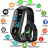 M3 Smart Wristband BT Fitness Tracker Support Notify/ Heart Rate Monitor Waterproof Sport Bluetooth Smartwatch Compatible IOS/Android Phones