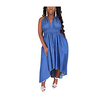 m769 cross-border exclusively for independent ebay amazon hot style european and american halter denim irregular dress miniinthebox