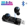 M8J TWS Bluetooth 5.0 Earbuds Mini Wireless Earphone Music Travel Stereo Headset with Charging Base