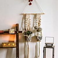 Macrame Wall Gift Hanging Bohemian Handmade Woven Art Decor Home Living Room Dorm Decoration plant hanger flower /pot hanger countyard garden