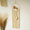 Macrame Wall Hanging Woven Boho Room Decor Gold Garland Art Boho Chic Bohemian Home Decorations miniinthebox