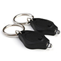 Made-in-Japan Nichia 35000mcd LED Super Flashlight Keychains (2-Pack)