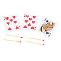 Magic Box Floating Match on Card Amazing Trick Joke Prop Conjuring Game
