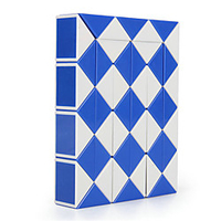 Magic Ruler Cube Twist Folding Snake Puzzle Kid Educational Toy 48 Square Block miniinthebox