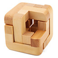 Magic Wooden IQ Puzzle Cube