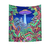 magical trippy psychedelic tapestry forest tree alien dinosaur mountain ufo spaceship tapestries wall hanging hippie art 51x59 inches home decoration dorm decor for living room bedroom