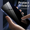 Magnetic Anti Peep Case For Apple iPhone 12 / iPhone 12 Mini / iPhone 12 Pro Max Shockproof / Transparent Full Body Cases Transparent Metal miniinthebox