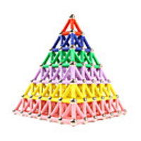 Magnetic Blocks Magnetic Sticks Magnetic Tiles Building Bricks 144 pcs Creative Transformable Parent-Child Interaction Building Toys All Boys