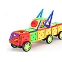 Magnetic Blocks Magnetic Tiles Building Blocks Building Bricks 188 pcs Architecture Vehicles Car Transformable Special Designed Parent-Child Interaction Building Toys Boys