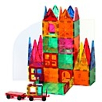 Magnetic Blocks Magnetic Tiles Building Blocks Building Bricks 60 pcs Architecture Transformable Vintage Style Building Toys Boys