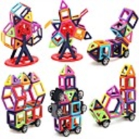 Magnetic Blocks Magnetic Tiles Building Blocks Building Bricks 95 pcs Vehicles Car Transformable Cartoon Building Toys Boys