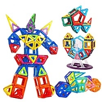 Magnetic Blocks Magnetic Tiles Building Blocks Educational Toy 168 pcs Car Robot Construction Vehicle compatible Polycarbonate Legoing Gift Magnetic Boys