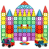Magnetic Blocks Magnetic Tiles Building Blocks Educational Toy 3D Magnetic Blocks Building Bricks 60-120 pcs Creative Geometric Pattern Transparent Body Building Toys Boys