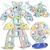 Magnetic Blocks Magnetic Tiles Building Bricks 1 pcs Creative Geometric Pattern Convenient Grip Parent-Child Interaction Building Toys All Toy Gift