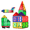 Magnetic Blocks Magnetic Tiles Building Bricks 60 pcs Creative Geometric Pattern Color Gradient Building Toys All Boys