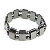 Magnetic Bracelet with Rectangle and Round Beads,  for Boys