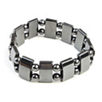 Magnetic Bracelet with Rectangle and Round Beads,  for Boys