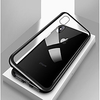 Magnetic Case for Apple iPhone 12 Pro Max 11 XR Mobile Phone Case Single Sided Metal Magnet Adsorption Tempered Glass Protective Case for iPhone 11 Pro Max SE2020 XSMAX XS X iPhone 8 Plus 7 Plus miniinthebox