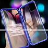 Magnetic Case For Apple iPhone 13 12 11 Pro Max XS Max XR X Clear 360 Protection Case Transparent Full Body Double Sided Glass Tempered Glass Phone Case miniinthebox